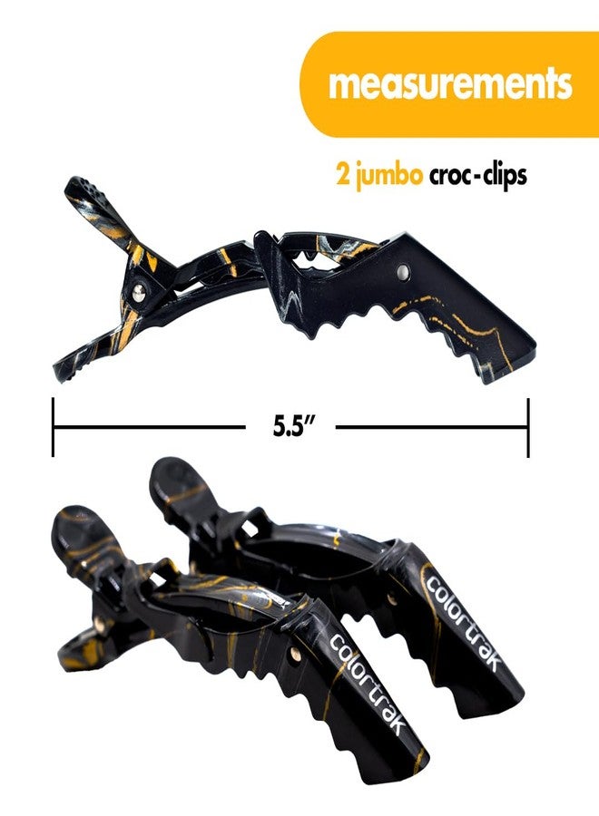 Colortrak Lux Clips, 2 Jumbo Size, 2 Standard Size, Ergonomic Comfort Grips, Double-Hinge Design, Matches Other The Lux Collection Products, Gradient Metallic Finish - Image 2